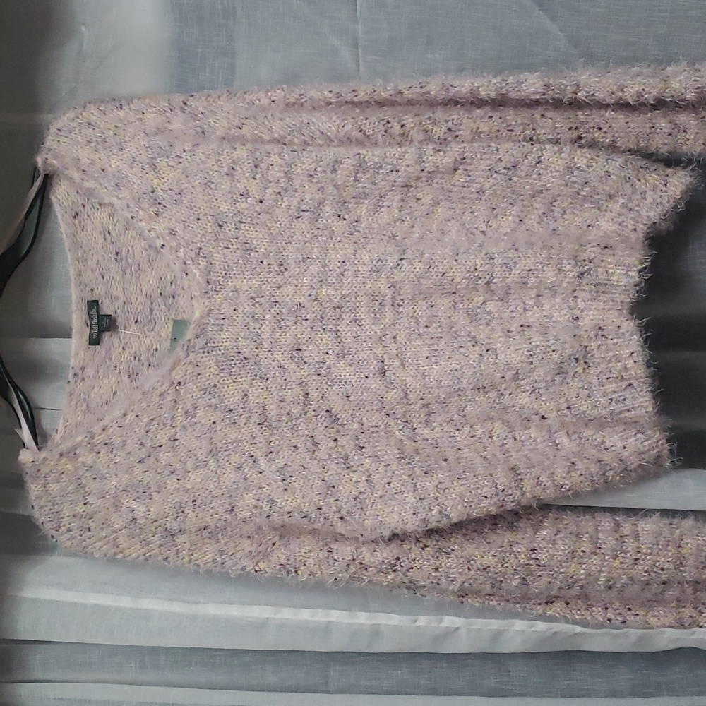 Large, pink multi color sweater